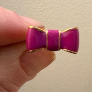 KATE SPADE TAKE A BOW PURPLE RING SIZE 6